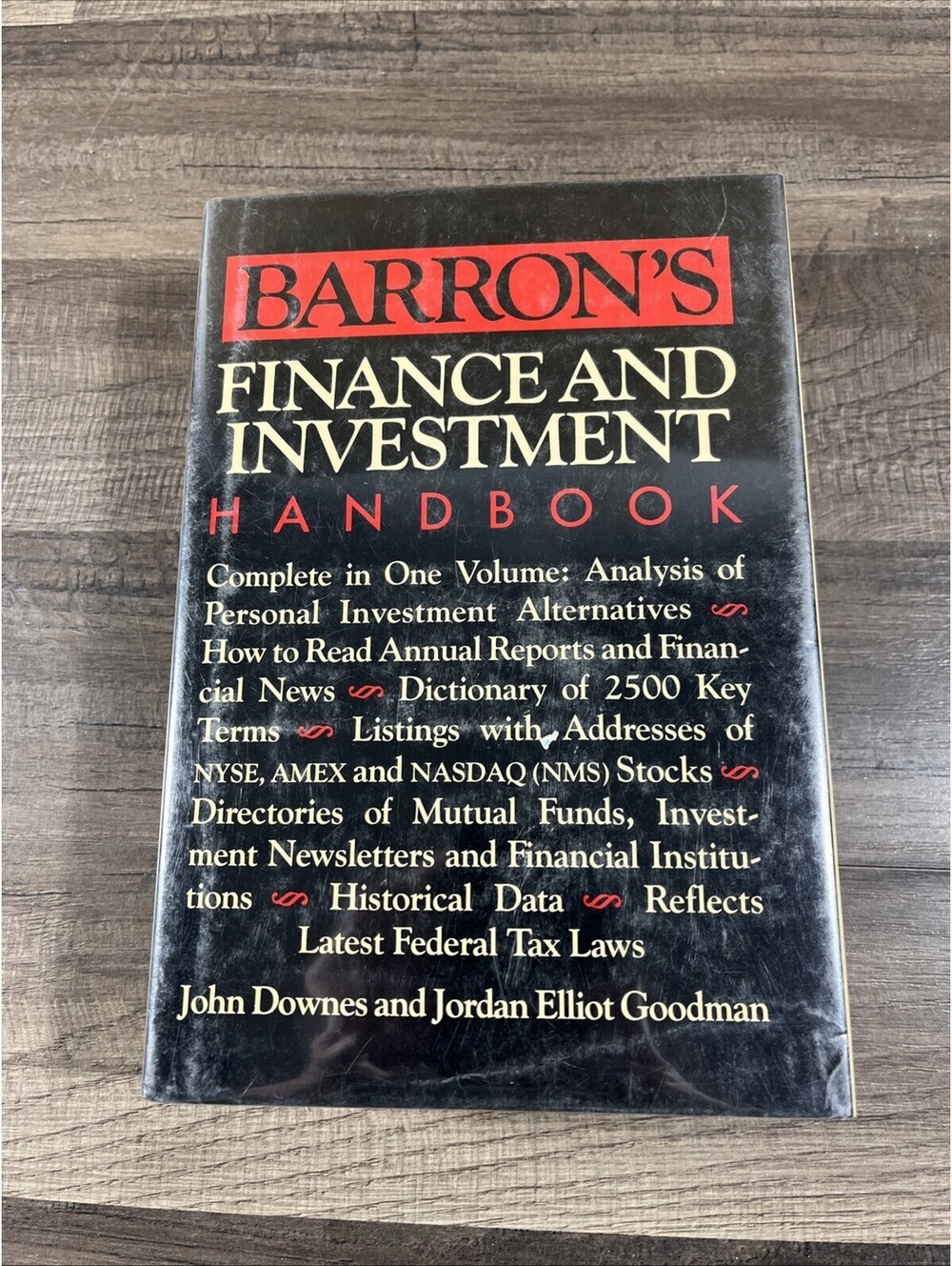 Finance And Investment Handbook By John Downs & Jordan Goodman 1987
